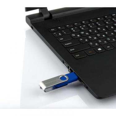 USB флеш накопитель eXceleram 16GB P1 Series Silver/Blue USB 2.0 Фото 6