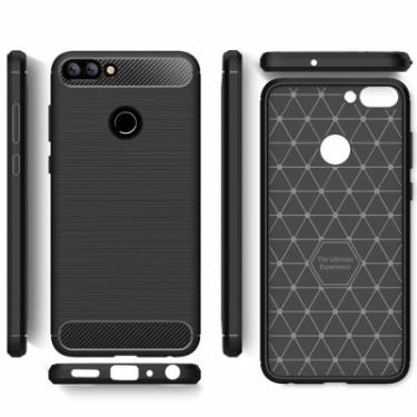Чехол для мобильного телефона Laudtec для Huawei Y7 Prime 2018 Carbon Fiber (Black) Фото 1