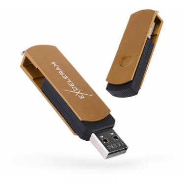 USB флеш накопитель eXceleram 16GB P2 Series Brown/Black USB 2.0 Фото