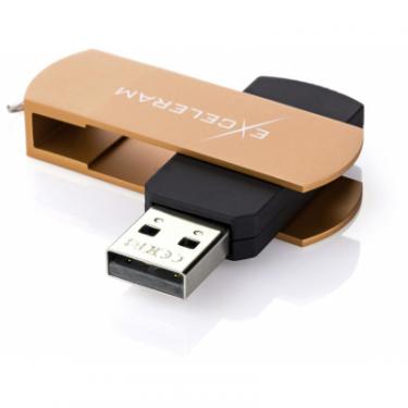 USB флеш накопитель eXceleram 16GB P2 Series Brown/Black USB 2.0 Фото 1