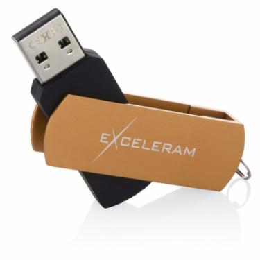 USB флеш накопитель eXceleram 16GB P2 Series Brown/Black USB 2.0 Фото 2