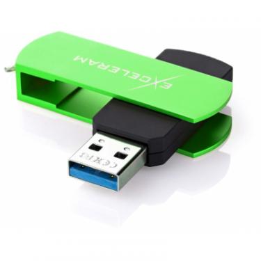 USB флеш накопитель eXceleram 16GB P2 Series Green/Black USB 3.1 Gen 1 Фото 1