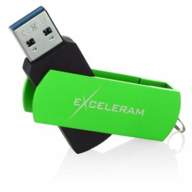USB флеш накопитель eXceleram 16GB P2 Series Green/Black USB 3.1 Gen 1 Фото 2