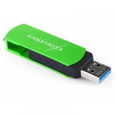 USB флеш накопитель eXceleram 16GB P2 Series Green/Black USB 3.1 Gen 1 Фото 4