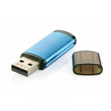 USB флеш накопитель eXceleram 32GB A3 Series Blue USB 2.0 Фото 4