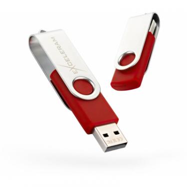 USB флеш накопитель eXceleram 32GB P1 Series Silver/Red USB 2.0 Фото