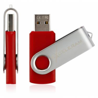 USB флеш накопитель eXceleram 32GB P1 Series Silver/Red USB 2.0 Фото 3