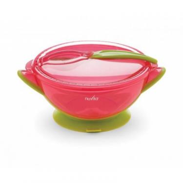 Набор детской посуды Nuvita дорожный 6м+ Розовый Фото