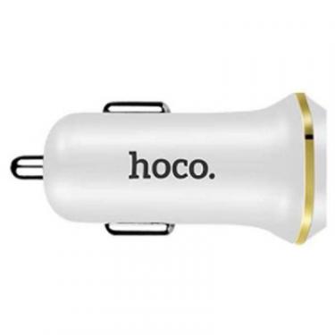 Зарядное устройство HOCO Z1 2*USB, 2.1A, White Фото