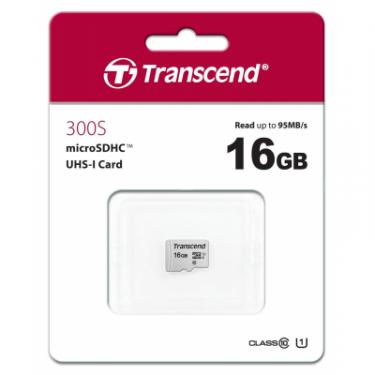 Карта памяти Transcend 16GB microSDHC class 10 UHS-I U1 Фото 1