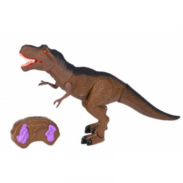 Интерактивная игрушка Same Toy Динозавр Dinosaur Planet коричневый со светом и зв Фото