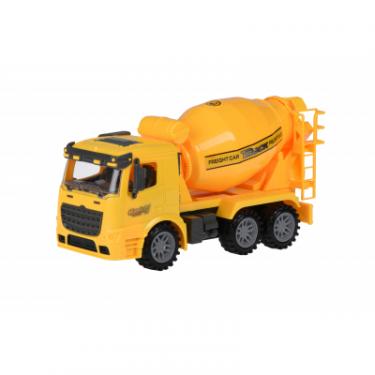 Спецтехника Same Toy инерционная Truck Бетономешалка желтая Фото