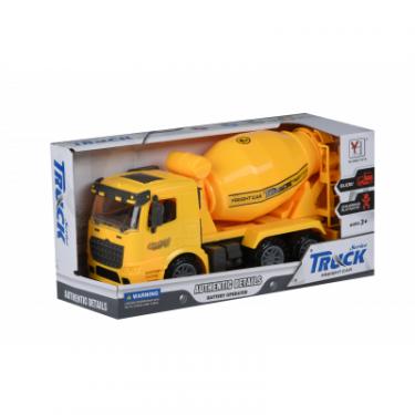 Спецтехника Same Toy инерционная Truck Бетономешалка желтая Фото 1