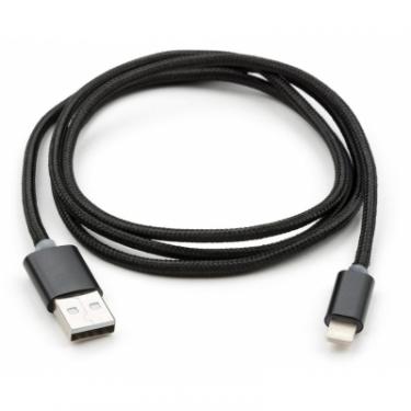 Дата кабель Vinga USB 2.0 AM to Lightning 1m LED black Фото 1