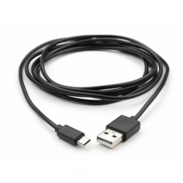 Дата кабель Vinga USB 2.0 AM to Micro 5P PVC 1.8m black Фото 1
