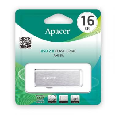 USB флеш накопитель Apacer 16GB AH33A Silver USB 2.0 Фото 3
