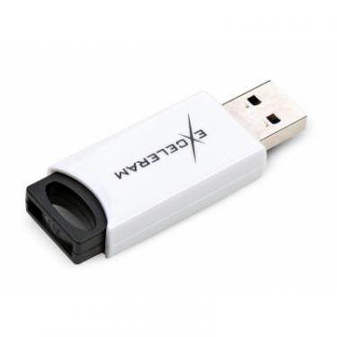 USB флеш накопитель eXceleram 64GB H2 Series White/Black USB 2.0 Фото 1
