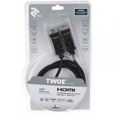 Кабель мультимедийный 2E HDMI to HDMI 2.0m Фото 3
