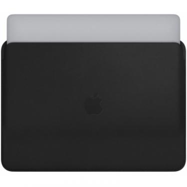 Чехол для ноутбука Apple 13" MacBook Pro, Leather Sleeve, Black Фото 4
