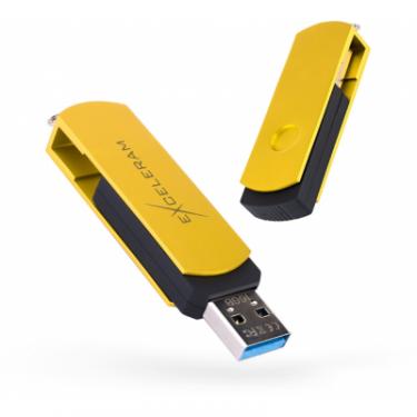 USB флеш накопитель eXceleram 64GB P2 Series Yellow2/Black USB 3.1 Gen 1 Фото