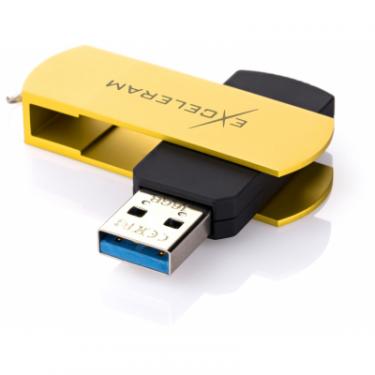 USB флеш накопитель eXceleram 64GB P2 Series Yellow2/Black USB 3.1 Gen 1 Фото 1