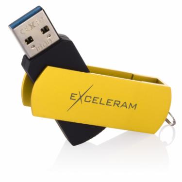 USB флеш накопитель eXceleram 64GB P2 Series Yellow2/Black USB 3.1 Gen 1 Фото 2