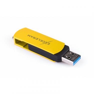 USB флеш накопитель eXceleram 64GB P2 Series Yellow2/Black USB 3.1 Gen 1 Фото 4