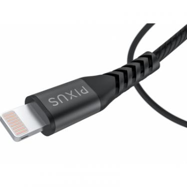 Дата кабель Pixus USB 2.0 AM to Lightning 1.0m MFI Flex Black Фото 4