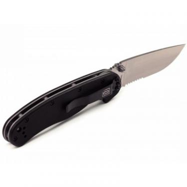 Нож Ontario RAT Folder, полусеррейтор Фото 1