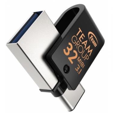 USB флеш накопитель Team 32GB M181 Black USB 3.1/Type-C Фото 2