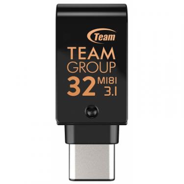 USB флеш накопитель Team 32GB M181 Black USB 3.1/Type-C Фото 4