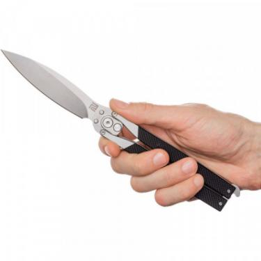 Нож Artisan Kinetic Balisong, D2, G10 Flat black Фото 3