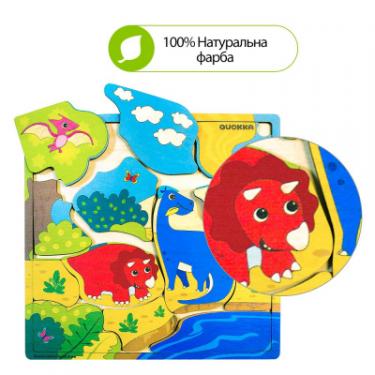 Развивающая игрушка Quokka Пазл-мозаика Динозаврики Фото 4