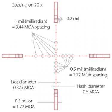 Оптический прицел Hawke Sidewinder 8.5-25x42 SF (20x 1/2 Mil Dot IR) Фото 2