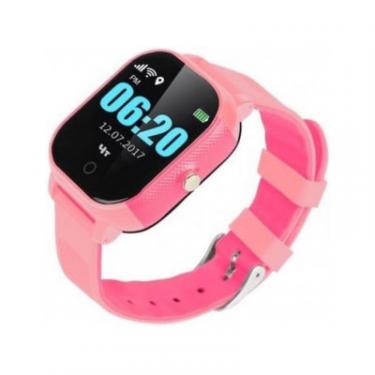 Смарт-часы GoGPS К23 Pink Детские телефон-часы с GPS треккером Фото