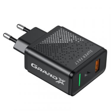 Зарядное устройство Grand-X Fast Charge 3-в-1 Quick Charge 3.0, FCP, AFC, 18W Фото 1