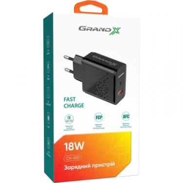 Зарядное устройство Grand-X Fast Charge 3-в-1 Quick Charge 3.0, FCP, AFC, 18W Фото 4