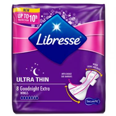 Гигиенические прокладки Libresse Ultra Night extra wing 8 шт Фото