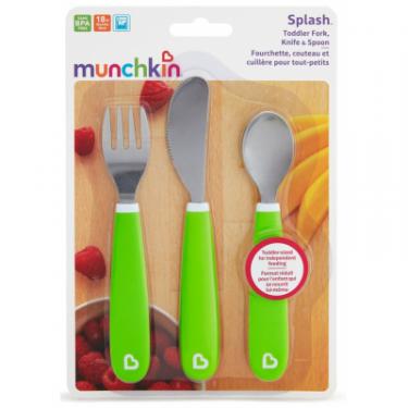 Набор детской посуды Munchkin Splash из нержавеющей стали 3 предмета Зеленый Фото 1
