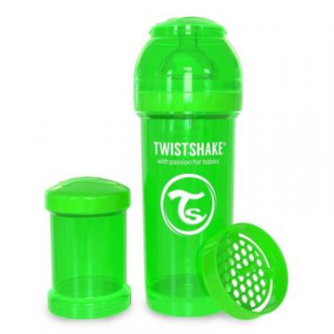 Бутылочка для кормления Twistshake антиколиковая 260 мл, зеленая Фото 1