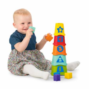 Развивающая игрушка Chicco Пирамидка Stacking Cups 2в1 Фото 6