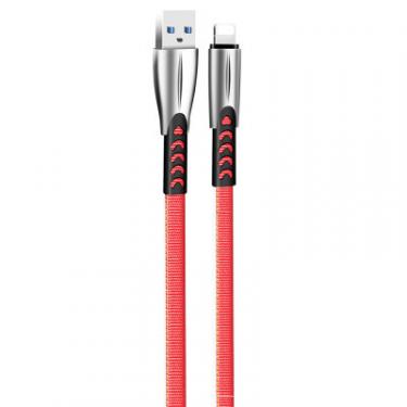 Дата кабель ColorWay USB 2.0 AM to Lightning 1.0m zinc alloy red Фото 1