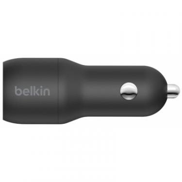 Зарядное устройство Belkin Car Charger 24W Dual USB-A black Фото 1