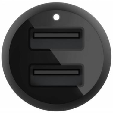 Зарядное устройство Belkin Car Charger 24W Dual USB-A black Фото 4