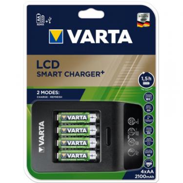Зарядное устройство для аккумуляторов Varta LCD Smart Plus CHARGER +4*AA 2100 mAh Фото 3