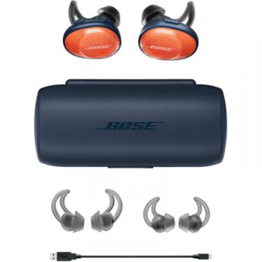 Наушники Bose SoundSport Free Wireless Headphones Orange/Blue Фото 9