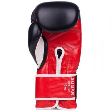 Боксерские перчатки Benlee Sugar Deluxe 12oz Black/Red Фото 1