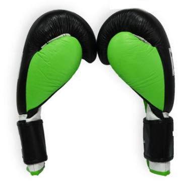 Боксерские перчатки Thor Typhoon 16oz Black/Green/White Фото 1