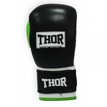 Боксерские перчатки Thor Typhoon 16oz Black/Green/White Фото 2