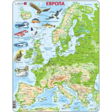 Пазл Larsen рамка-вкладыш Карта Европы с животными Фото